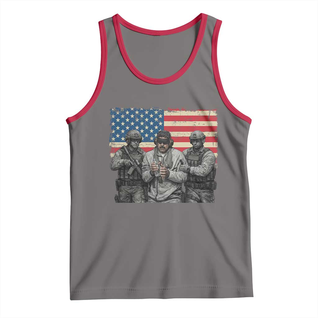 Captured Dictator Maduro Tank Top Special Forces Justice Operation American Flag - Wonder Print Shop