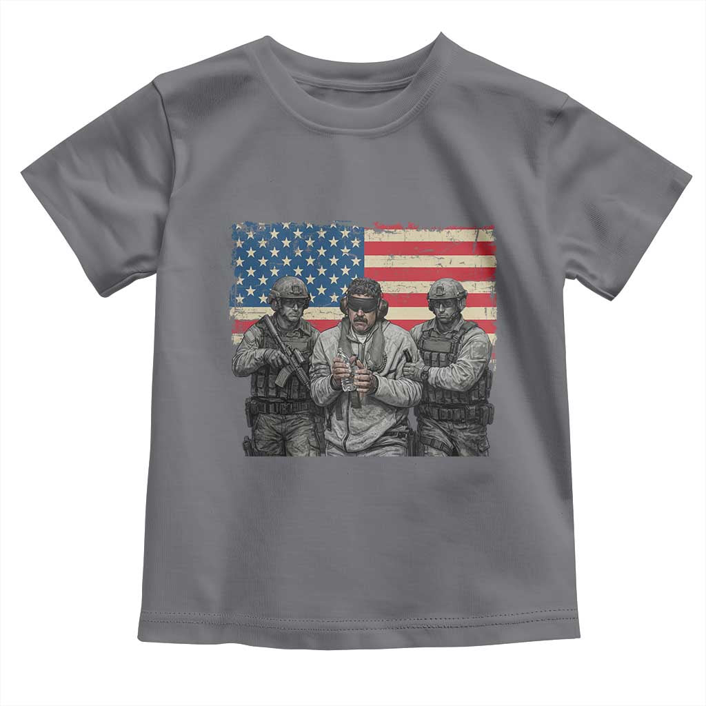 Captured Dictator Maduro Toddler T Shirt Special Forces Justice Operation American Flag - Wonder Print Shop