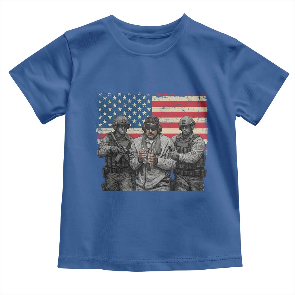 Captured Dictator Maduro Toddler T Shirt Special Forces Justice Operation American Flag - Wonder Print Shop