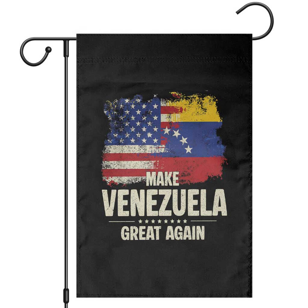 Make Venezuela Great Again Garden Flag Distressed US  and Venezuela Flag Unity - Wonder Print Shop