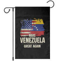 Make Venezuela Great Again Garden Flag Distressed US  and Venezuela Flag Unity - Wonder Print Shop