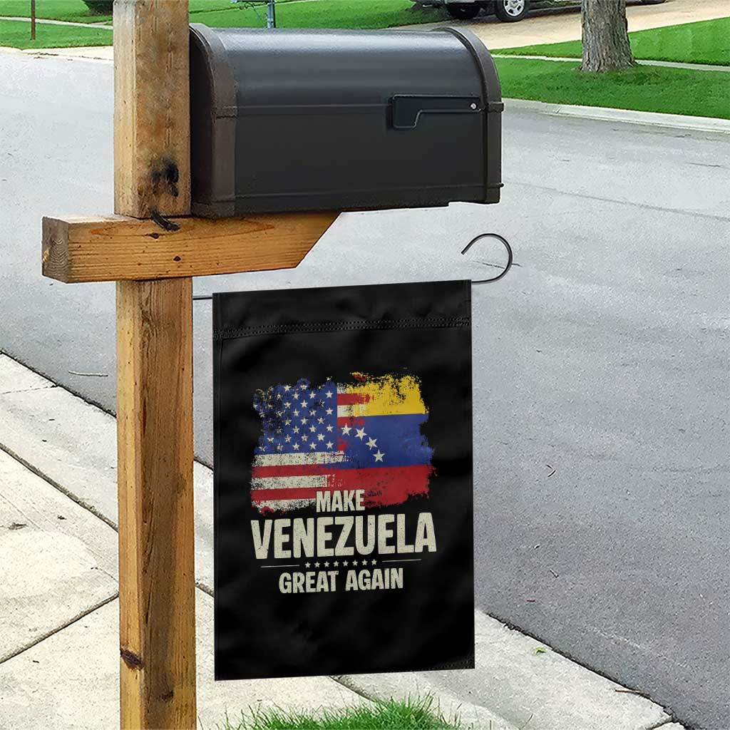 Make Venezuela Great Again Garden Flag Distressed US  and Venezuela Flag Unity - Wonder Print Shop