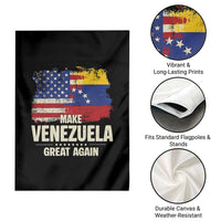 Make Venezuela Great Again Garden Flag Distressed US  and Venezuela Flag Unity - Wonder Print Shop