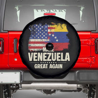 Make Venezuela Great Again Spare Tire Cover Distressed US  and Venezuela Flag Unity - Wonder Print Shop