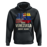 Make Venezuela Great Again Hoodie Distressed US  and Venezuela Flag Unity - Wonder Print Shop
