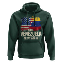 Make Venezuela Great Again Hoodie Distressed US  and Venezuela Flag Unity - Wonder Print Shop
