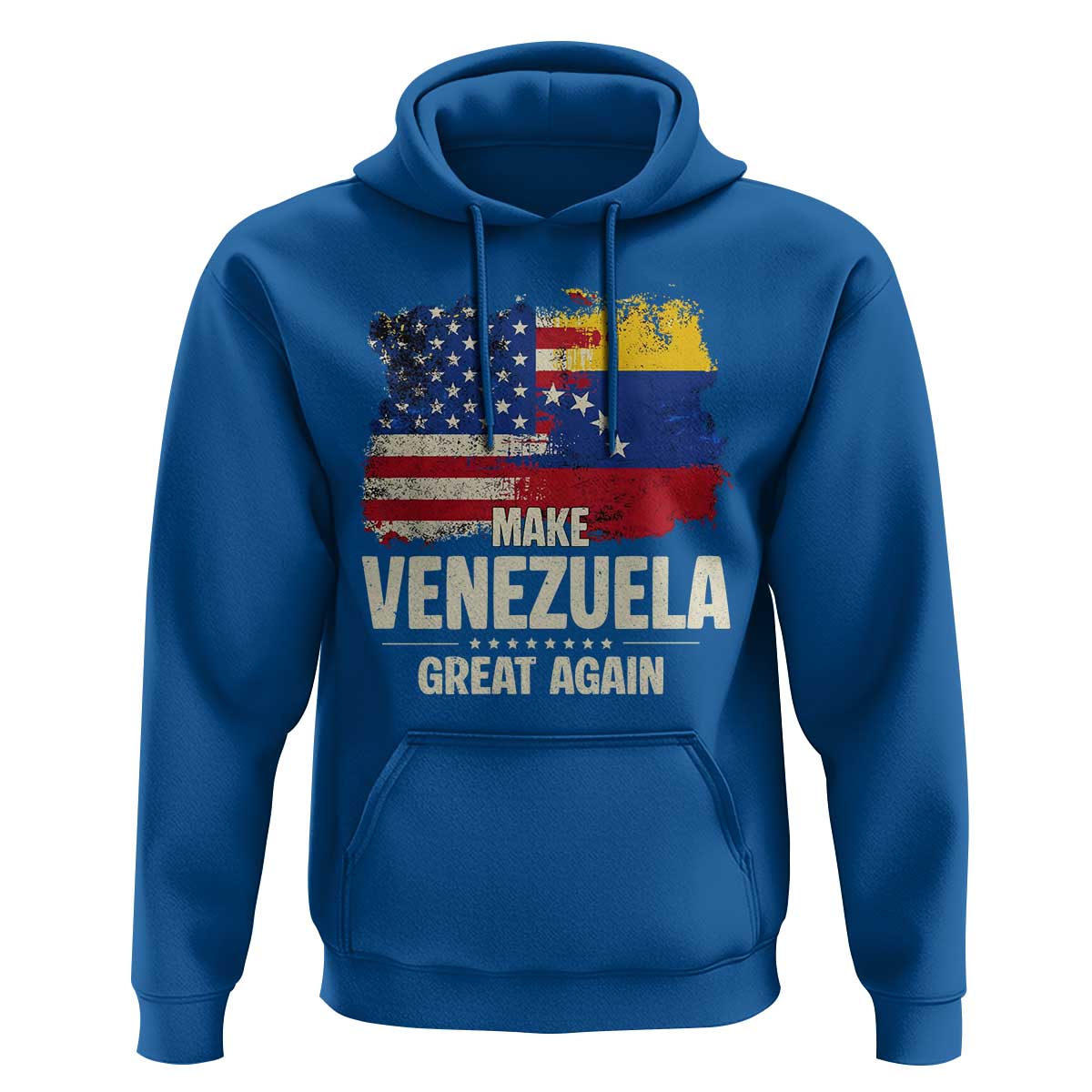 Make Venezuela Great Again Hoodie Distressed US  and Venezuela Flag Unity - Wonder Print Shop