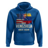 Make Venezuela Great Again Hoodie Distressed US  and Venezuela Flag Unity - Wonder Print Shop