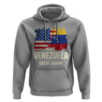 Make Venezuela Great Again Hoodie Distressed US  and Venezuela Flag Unity - Wonder Print Shop