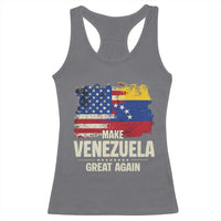 Make Venezuela Great Again Racerback Tank Top Distressed US  and Venezuela Flag Unity - Wonder Print Shop