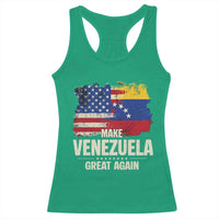 Make Venezuela Great Again Racerback Tank Top Distressed US  and Venezuela Flag Unity - Wonder Print Shop