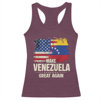 Make Venezuela Great Again Racerback Tank Top Distressed US  and Venezuela Flag Unity - Wonder Print Shop