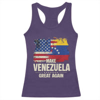 Make Venezuela Great Again Racerback Tank Top Distressed US  and Venezuela Flag Unity - Wonder Print Shop