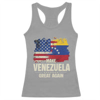 Make Venezuela Great Again Racerback Tank Top Distressed US  and Venezuela Flag Unity - Wonder Print Shop