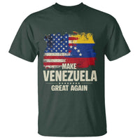 Make Venezuela Great Again T Shirt Distressed US  and Venezuela Flag Unity - Wonder Print Shop