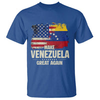 Make Venezuela Great Again T Shirt Distressed US  and Venezuela Flag Unity - Wonder Print Shop
