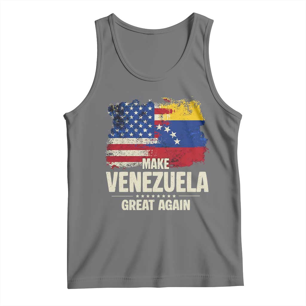 Make Venezuela Great Again Tank Top Distressed US  and Venezuela Flag Unity - Wonder Print Shop