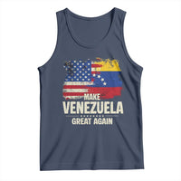 Make Venezuela Great Again Tank Top Distressed US  and Venezuela Flag Unity - Wonder Print Shop
