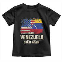 Make Venezuela Great Again Toddler T Shirt Distressed US  and Venezuela Flag Unity - Wonder Print Shop