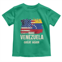 Make Venezuela Great Again Toddler T Shirt Distressed US  and Venezuela Flag Unity - Wonder Print Shop