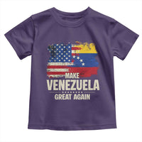 Make Venezuela Great Again Toddler T Shirt Distressed US  and Venezuela Flag Unity - Wonder Print Shop