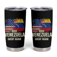 Make Venezuela Great Again Tumbler Cup Distressed US  and Venezuela Flag Unity - Wonder Print Shop
