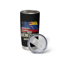 Make Venezuela Great Again Tumbler Cup Distressed US  and Venezuela Flag Unity - Wonder Print Shop