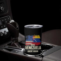 Make Venezuela Great Again Tumbler Cup Distressed US  and Venezuela Flag Unity - Wonder Print Shop