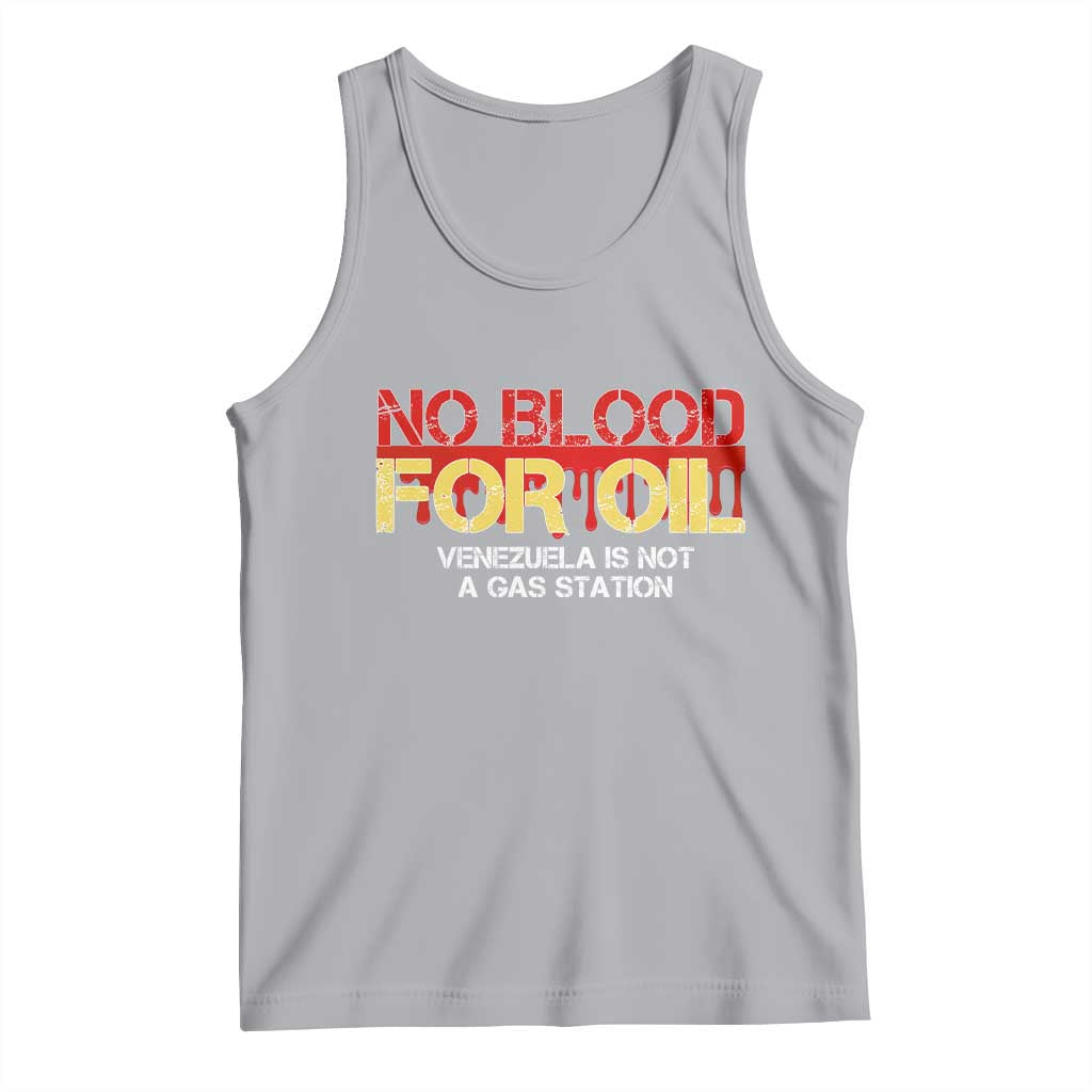 No Blood for Oil Tank Top Venezuela Sovereignty Resource Justice - Wonder Print Shop