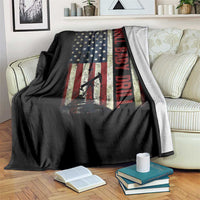 Drill Baby Drill American Flag Throw Blanket Oil Rig Oildfield Energy Industry Patriot - Wonder Print Shop