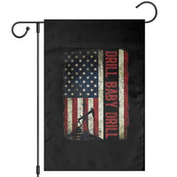Drill Baby Drill American Flag Garden Flag Oil Rig Oildfield Energy Industry Patriot - Wonder Print Shop