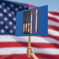 Drill Baby Drill American Flag Protest Sign Oil Rig Oildfield Energy Industry Patriot