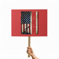 Drill Baby Drill American Flag Protest Sign Oil Rig Oildfield Energy Industry Patriot