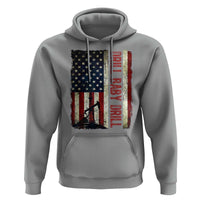 Drill Baby Drill American Flag Hoodie Oil Rig Oildfield Energy Industry Patriot - Wonder Print Shop