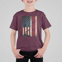 Drill Baby Drill American Flag T Shirt For Kid Oil Rig Oildfield Energy Industry Patriot - Wonder Print Shop