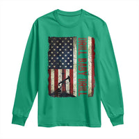 Drill Baby Drill American Flag Long Sleeve Shirt Oil Rig Oildfield Energy Industry Patriot - Wonder Print Shop