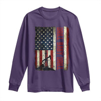 Drill Baby Drill American Flag Long Sleeve Shirt Oil Rig Oildfield Energy Industry Patriot - Wonder Print Shop