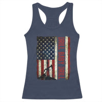 Drill Baby Drill American Flag Racerback Tank Top Oil Rig Oildfield Energy Industry Patriot - Wonder Print Shop