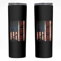 Drill Baby Drill American Flag Skinny Tumbler Oil Rig Oildfield Energy Industry Patriot - Wonder Print Shop