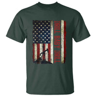 Drill Baby Drill American Flag T Shirt Oil Rig Oildfield Energy Industry Patriot - Wonder Print Shop