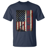 Drill Baby Drill American Flag T Shirt Oil Rig Oildfield Energy Industry Patriot - Wonder Print Shop