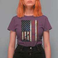 Drill Baby Drill American Flag T Shirt For Women Oil Rig Oildfield Energy Industry Patriot - Wonder Print Shop