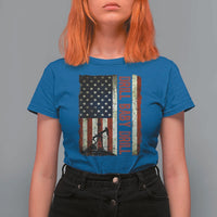 Drill Baby Drill American Flag T Shirt For Women Oil Rig Oildfield Energy Industry Patriot - Wonder Print Shop