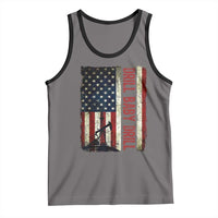 Drill Baby Drill American Flag Tank Top Oil Rig Oildfield Energy Industry Patriot - Wonder Print Shop