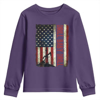 Drill Baby Drill American Flag Youth Sweatshirt Oil Rig Oildfield Energy Industry Patriot - Wonder Print Shop