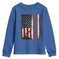 Drill Baby Drill American Flag Youth Sweatshirt Oil Rig Oildfield Energy Industry Patriot - Wonder Print Shop