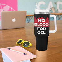 No Blood for Oil Tumbler With Handle Anti-War Resource Exploitation - Wonder Print Shop