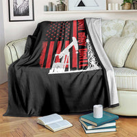 Drill Baby Drill American Flag Throw Blanket Distressed Oil Rig Oildfield Energy Industry - Wonder Print Shop