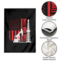Drill Baby Drill American Flag Garden Flag Distressed Oil Rig Oildfield Energy Industry - Wonder Print Shop