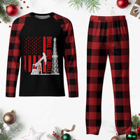 Drill Baby Drill American Flag Plaid Pajama Set Distressed Oil Rig Oildfield Energy Industry - Wonder Print Shop